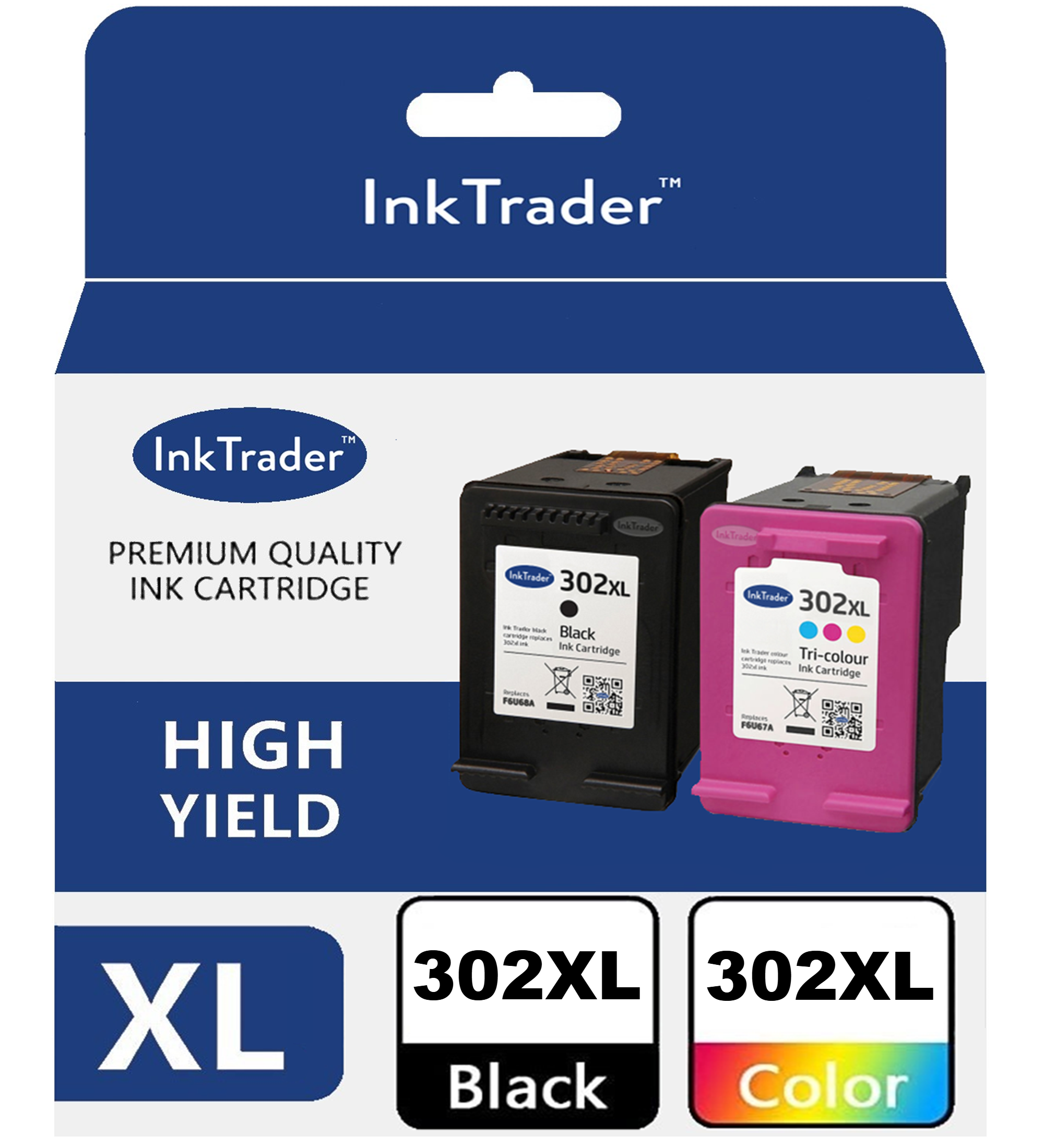 Remanufactured HP 302XL Black & Colour Ink Multipack