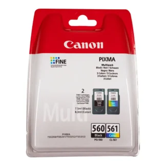 Original Canon PG560 Black & CL561 Colour Ink Cartridges