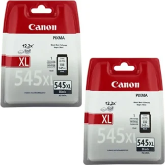 2x Original Canon PG545XL Black High Capacity Ink Cartridges