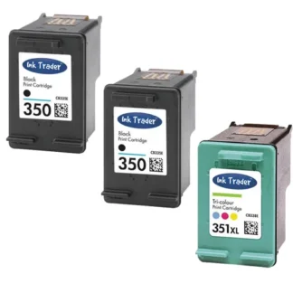 2x Remanufactured HP 350 & 1x 351XL Ink Cartridges