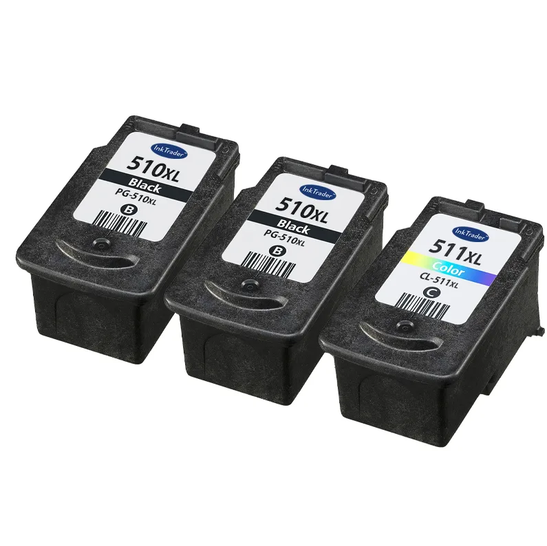 2x PG510 & 1x CL511 Remanufactured Canon Ink Cartridges