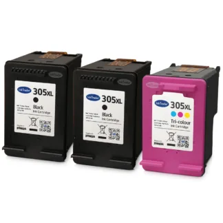 2x Remanufactured HP 303XL Black & 1x Colour Ink Cartridge Multipack