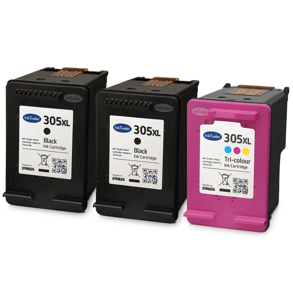 2x Remanufactured HP 303XL Black & 1x Colour Ink Cartridge Multipack