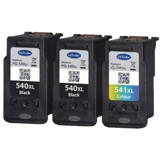 2x PG540XL & 1x CL541XL Remanufactured Canon Ink Cartridges