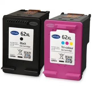 Remanufactured HP 62XL Black & Colour Ink Cartridge Multipack