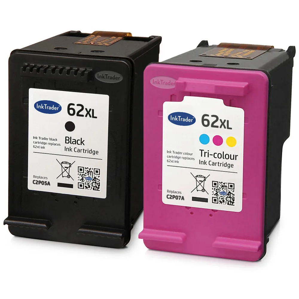 Remanufactured HP 62XL Black & Colour Ink Cartridge Multipack